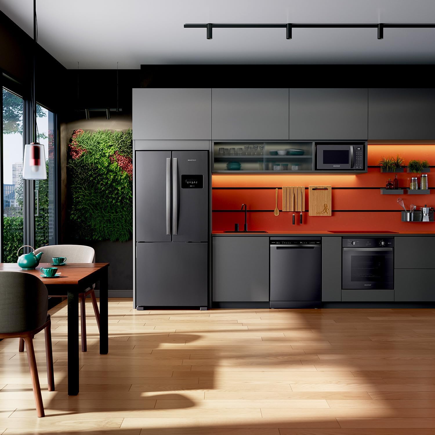 Refrigerador French Door Brastemp 3 Portas Inox 559L BRO85MK