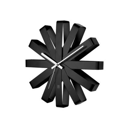 Relógio de Parede Ribbon 30cm Preto Umbra