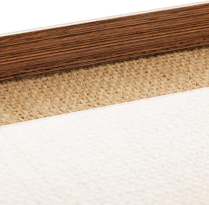 Bandeja Madeira Bambu Com Sisal Natural Wolff 30x17x4cm