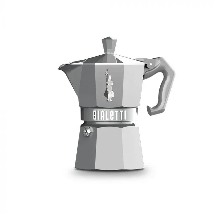 Cafeteira Moka Bialetti Express 3 Xicaras Exclusive Prata