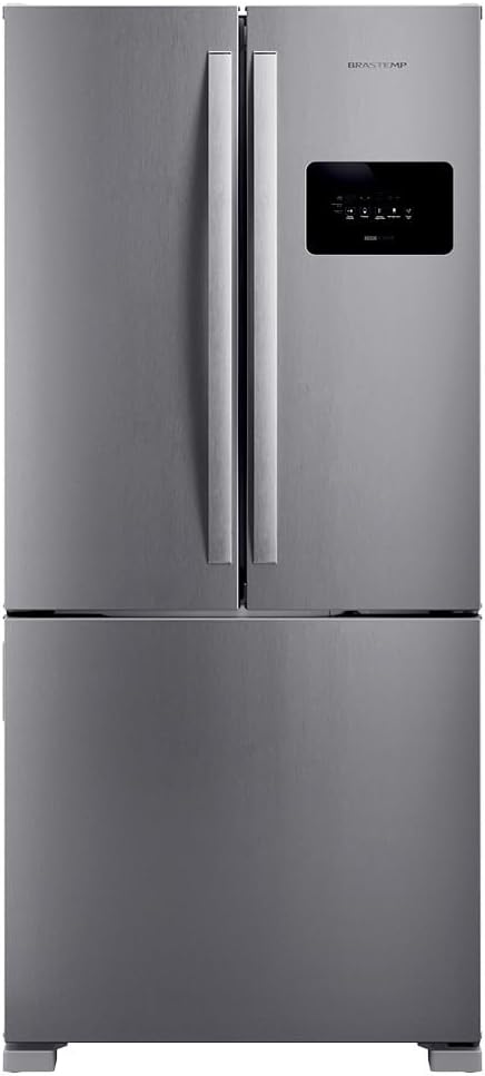 Refrigerador French Door Brastemp 3 Portas Inox 559L BRO85MK
