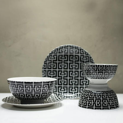 Bowl Lyor de Porcelana Egypt 13x7cm