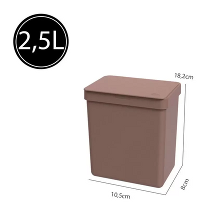 Kit Organizador Pia Cozinha Com Escorredor Coza 4Pçs Cinza