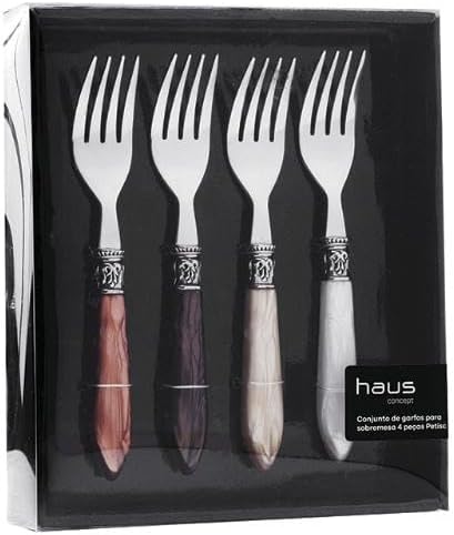 Conj Garfo De Sobremesa Petisc 4 Pçs Brinox Haus