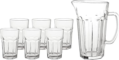 Jogo 1 Jarra de 1,4L e 6 Copos Altos 310ML
