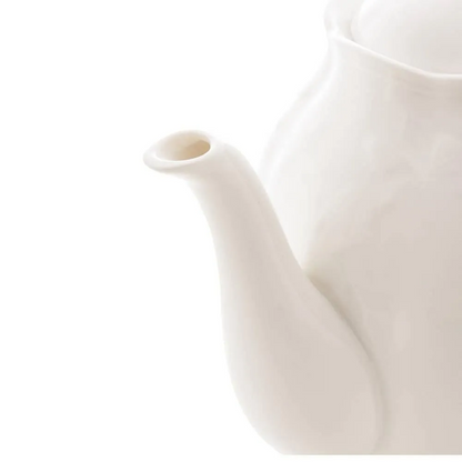 Bule Lyor De Porcelana Butterfly Flower 1L Branco
