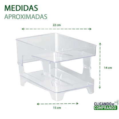 Organizador Multiuso Porta Latas Paramount P/ Geladeira 6UN