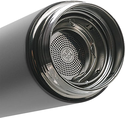 Garrafa Térmica Aço Inox Termômetro em Led 500ml Wolff Cinza