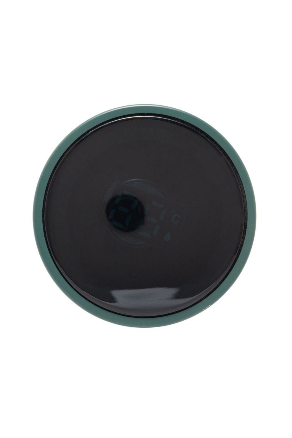 Garrafa Térmica De Aço Inox C/ Termômetro Em Led Verde 500Ml