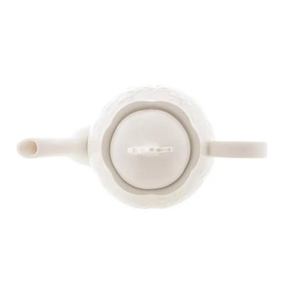 Bule Lyor De Porcelana Butterfly Flower 1L Branco