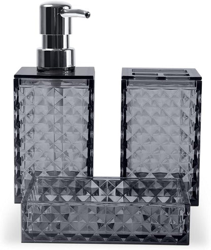 kit  Banheiro Haus Classic  3 Peças Fumê