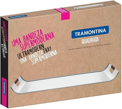 Bandeja Aço Inox com Alças Quadrata - Tramontina