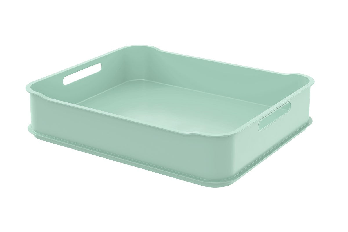 Cesta Fit Ultra Organizadora Coza Com Tampa Verde 37x30x8cm
