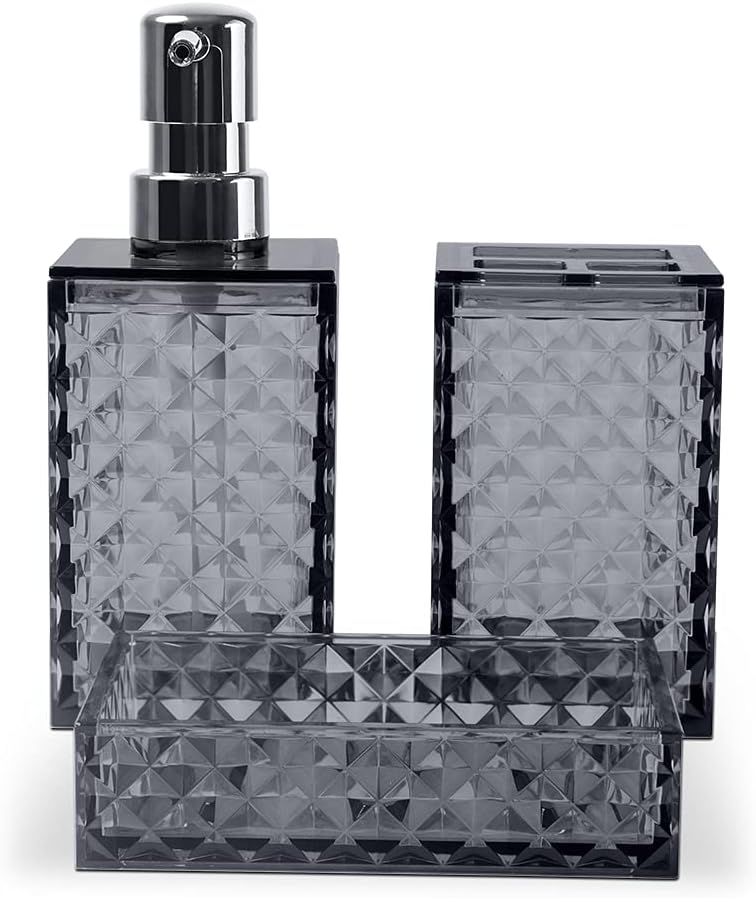 kit  Banheiro Haus Classic  3 Peças Fumê