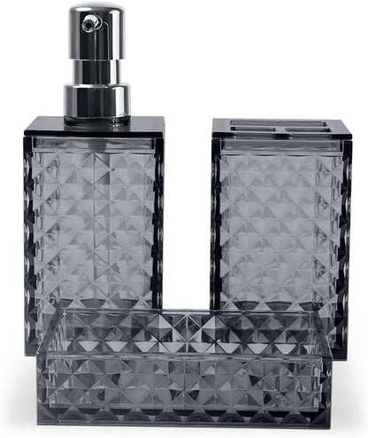 kit  Banheiro Haus Classic  3 Peças Fumê
