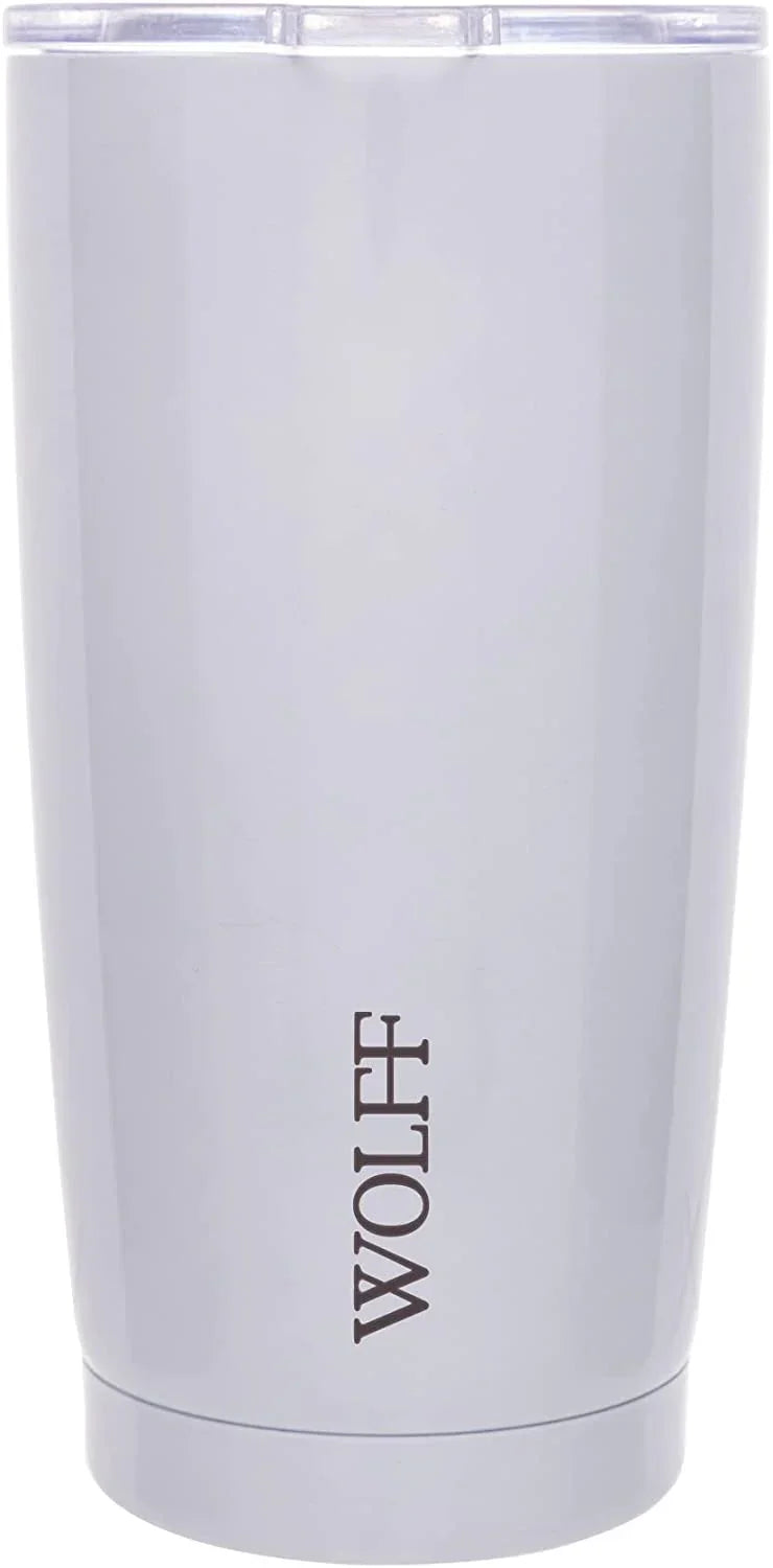 Copo Térmico Aço Inox Parede Dupla Tampa Branco 600ml -Wolff